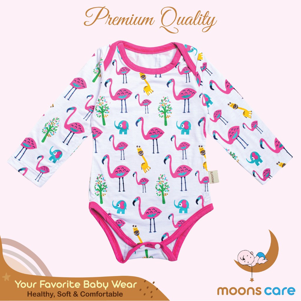 SML MOONS Jumper Panjang Moons Jumper Baby Moos Premium motif Jumper Bayi Jumper Anak Singlet kaos