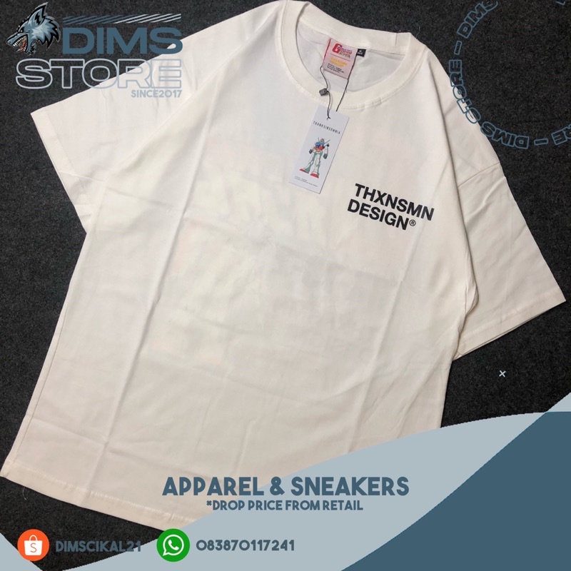 T-Shirt Thanksinsomnia X Gundam Alvida White UNISEX