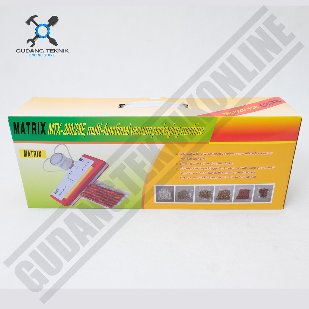 Vacuum Sealer Matrix MTX-280 2SE - Mesin Press Kemasan Makanan Basah dan Kering