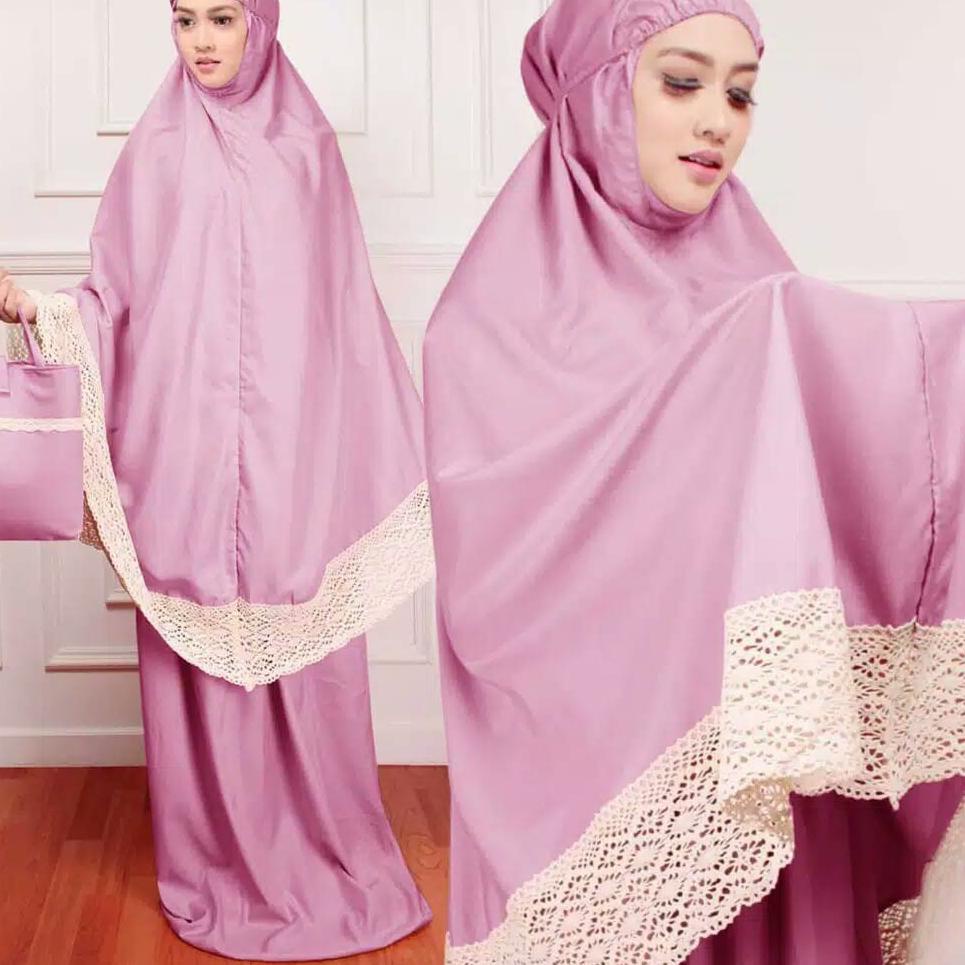 B07 Kado Pernikahan mukena free box / Hampers Mukenah Untuk Kado Pernikahan Ulang Tahun cewek Wisuda