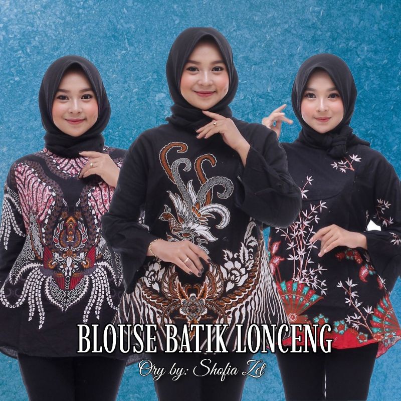 Atasan Blus Batik Wanita | Blus Kantor | Atasan Batik Wanita | Blus Batik