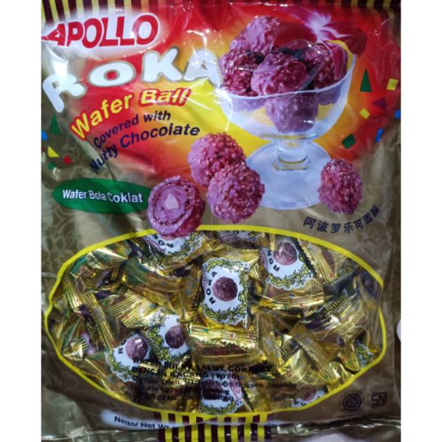 

Roka-wafer coklat refill-apollo roka berat 300gr dan 420gr -jajanan hits-camilan makanan