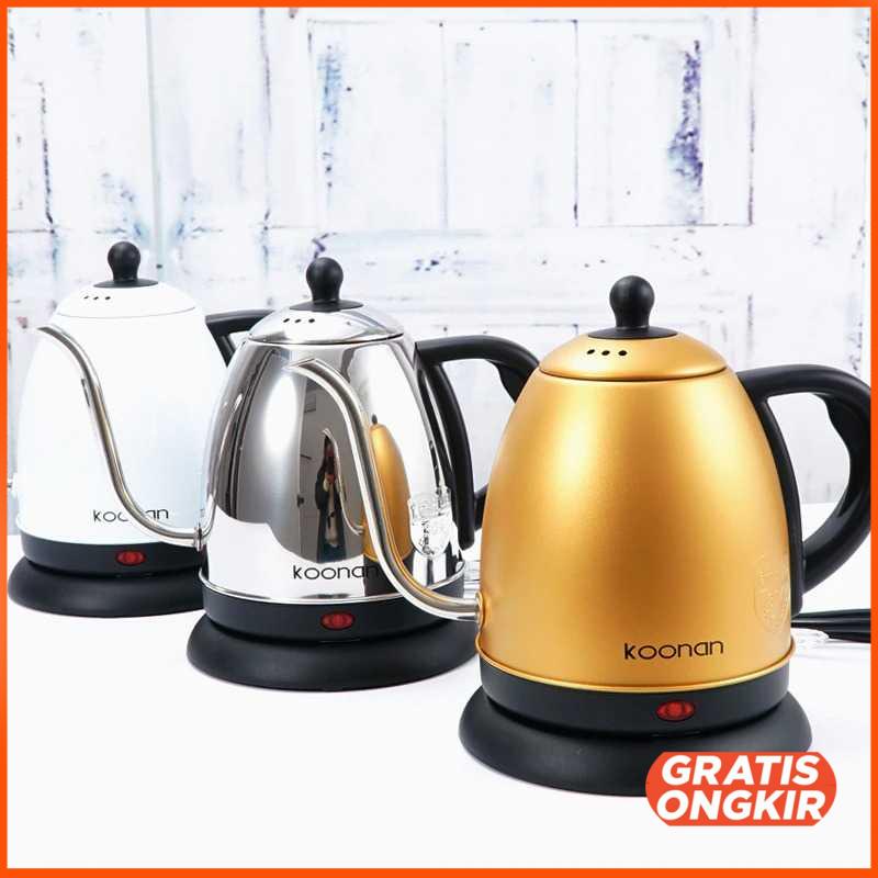 Teko Elektrik Pitcher Kopi Teh Stainless 1500W 1L - Y12-A2