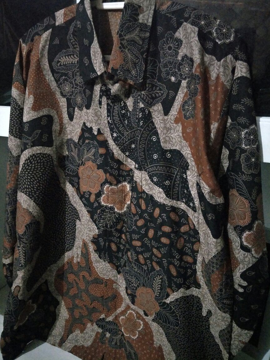 Baju Batik Pria Slimfit Big Size M L Xl Xxl Atasan Kemeja Batik Lengan Panjang Original
