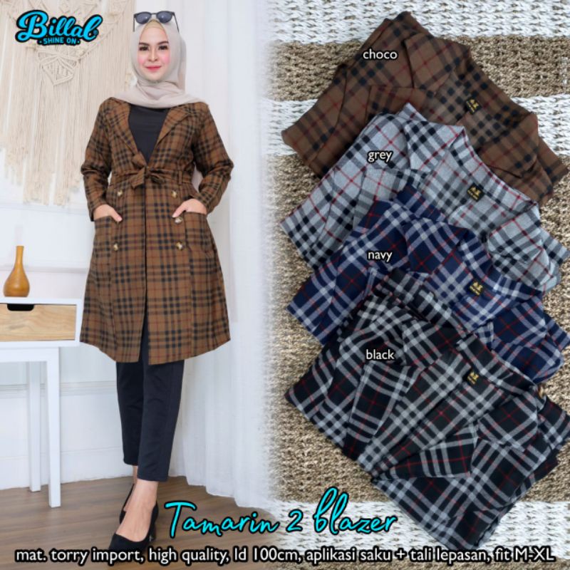 TAMARIN BLAZZER BY BILAL / LONG OUTER KOTAK KOTAK