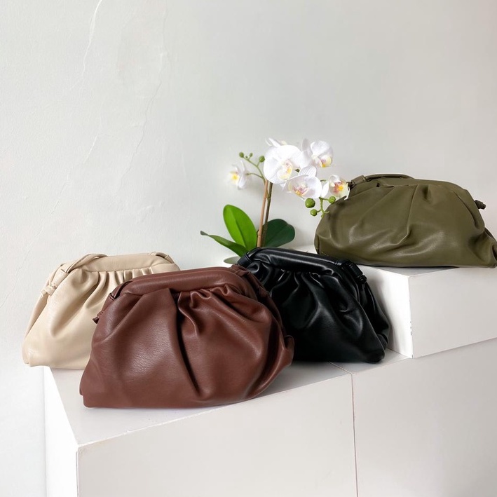 Sundays Attire - COMO Sling Bag / Clutch Dumpling Bag PU Leather / Tas Wanita