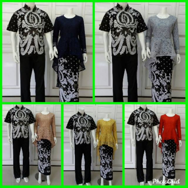 Batik couple pinguin rok span