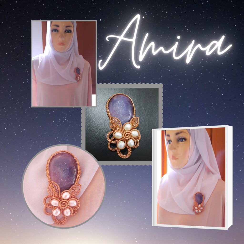 Bros batu druzy-soft purple