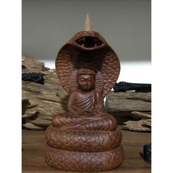 Jual Patung Buddha Cobra Bonus Tempat Bakaran Dupa Type C Agarwood Incense Burner Buddha