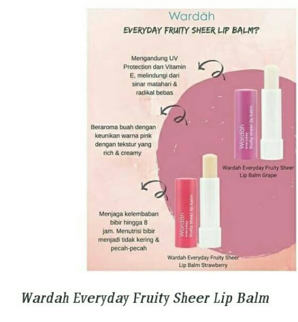 Wardah Every Day Fruity Sheer Lip Balm