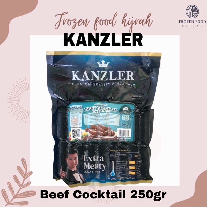

KANZLER BEEF COCKTAIL SAUSAGE 20PCS 250GR