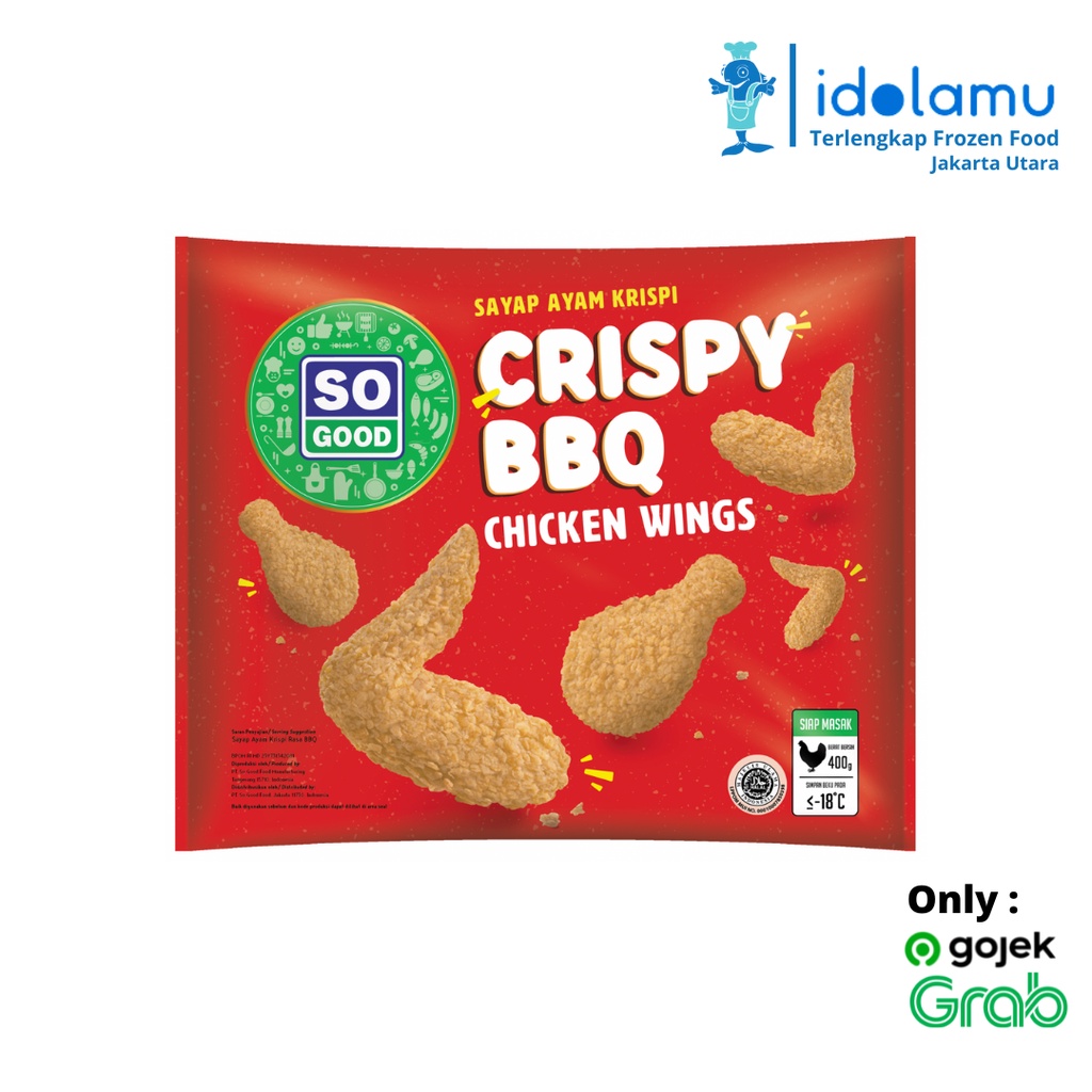 

Crispy BBQ / Chicken Wing So Good 400 Gram