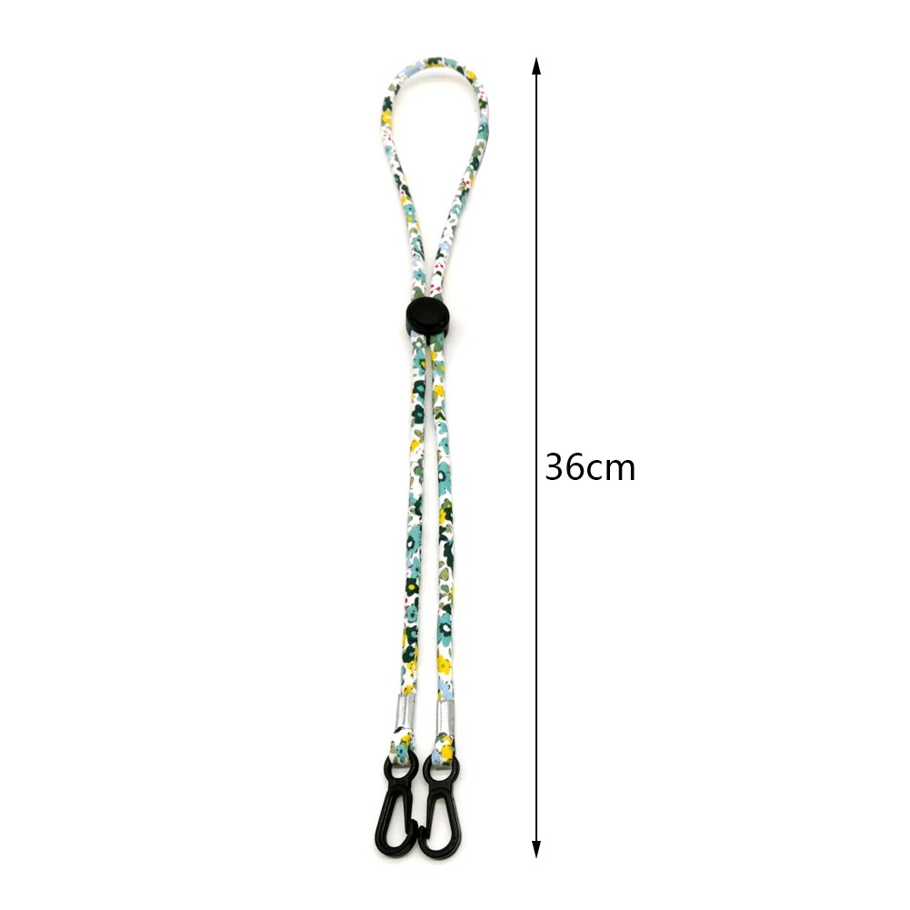 【TK】Soft Colorful Flower Face Mask Lanyard Convenient Holder Cotton Rope Stretchable Anti-lost Anti-drop Mask Hanging Neck Rop Halter Windbreak Ropes