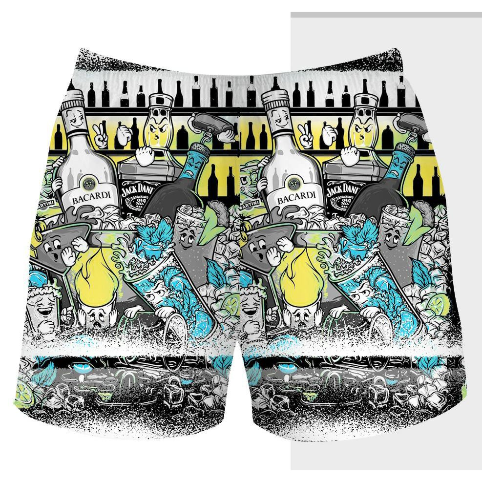 (COD) Boxer pria dewasa / celana pantai / celana surfing bahan katun premium-6