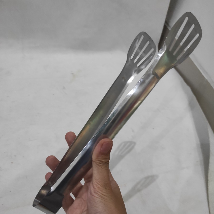 Tong tongs jepit Capit Capitan Gorengan Kue makanan panjang stainless