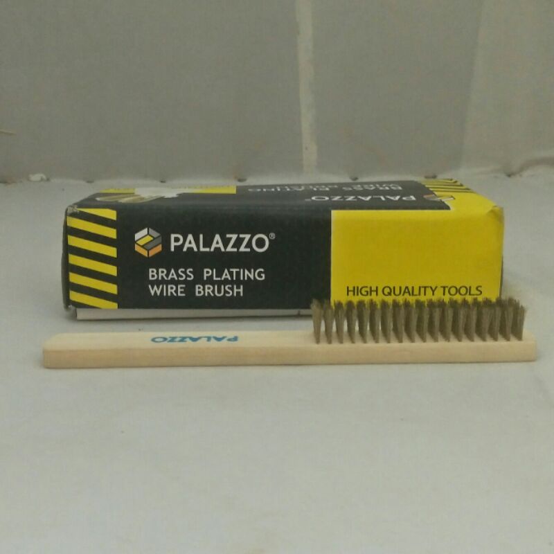 Sikat kawat baja kuningan 23 cm palazzo, sikat baja kawat kuningan.