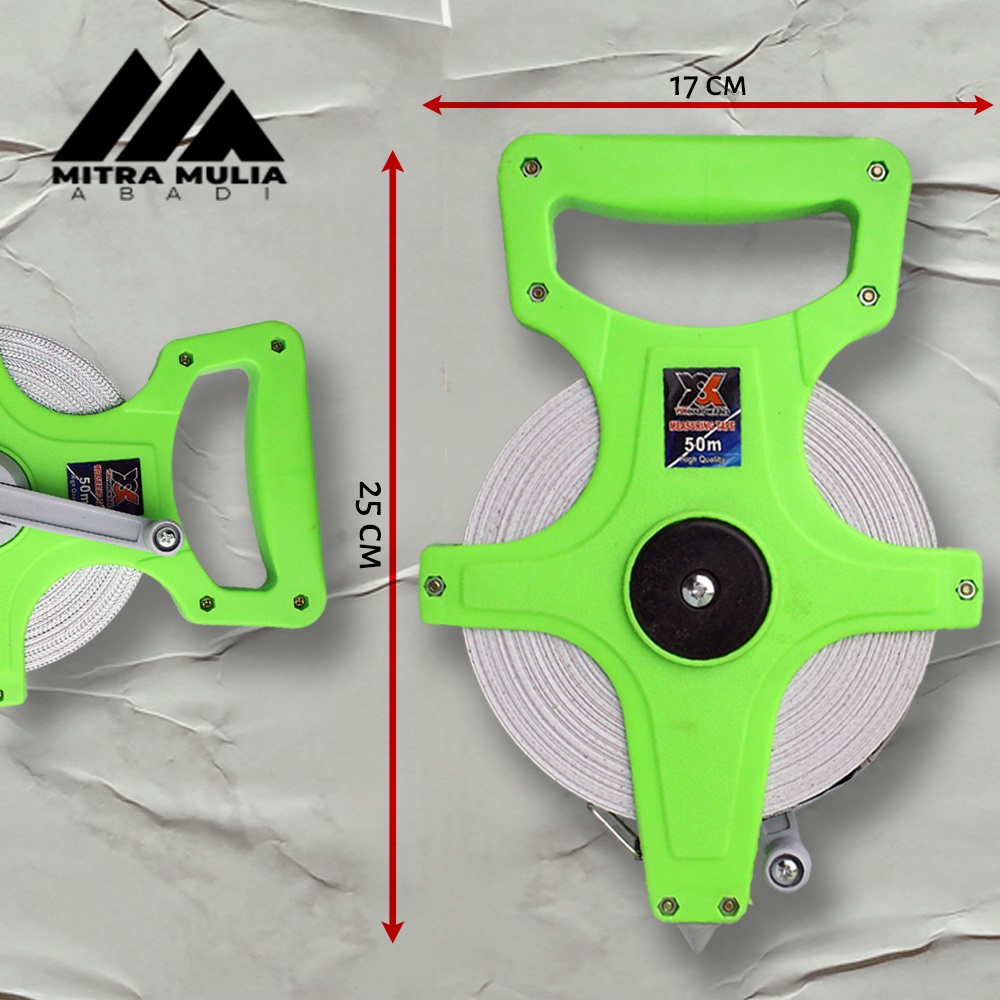 Meteran Tancap Tanah 50 Meter | Meteran Roll tancap fiber |meteran gulung fiber