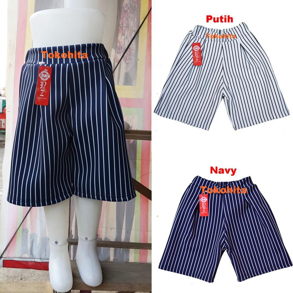 Size M Celana  Kulot  Anak  Motif Salur Umur 2 5 Tahun 