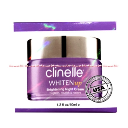 Clinelle Whiten Up 40ml Brightening Night Cream Krim Malam Wajah Clinele