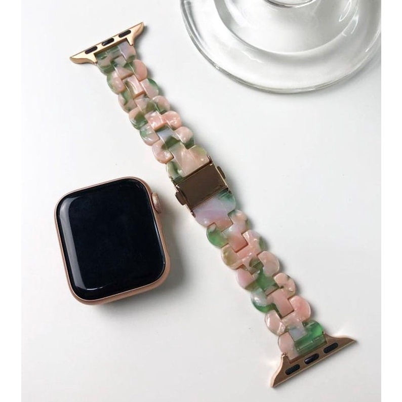 Strap Apple Watch Slim Resin Luxury Lady 38mm/40mm/41mm/42mm/44mm/45mm/49mm
