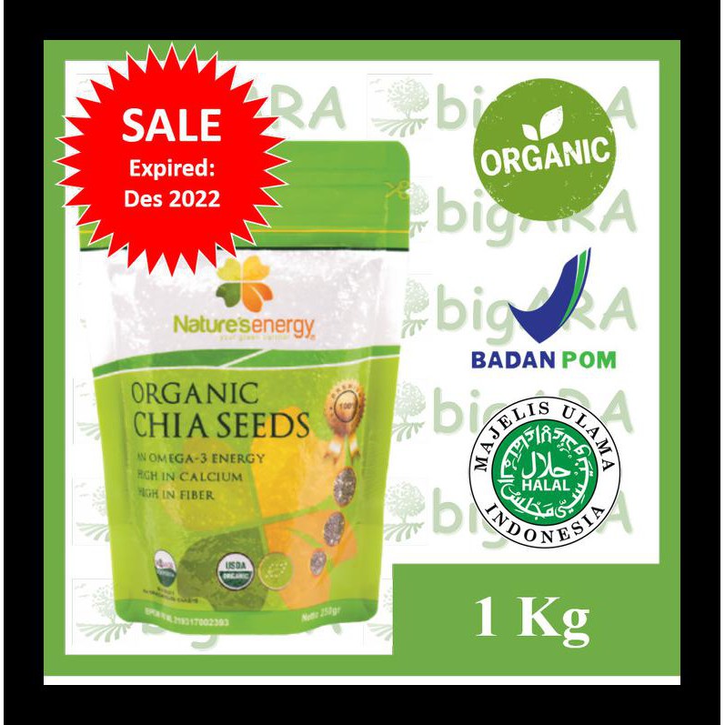 

UPDATE! NATURE'S ENERGY CHIA SEEDS 1KG NATURE NATURES CHIA SEED 1 KG 1 KILO PALING MURAH