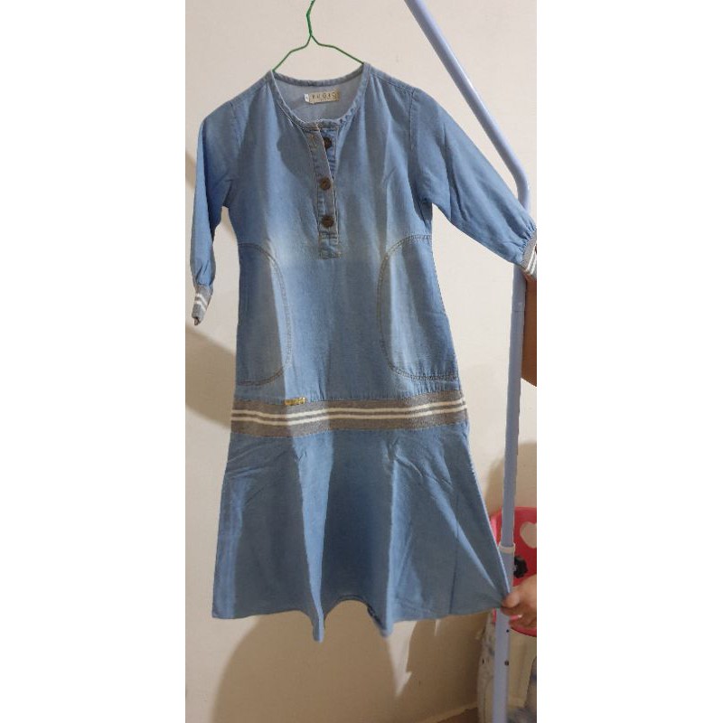 Preloved Gamis Anak Bugio Denim