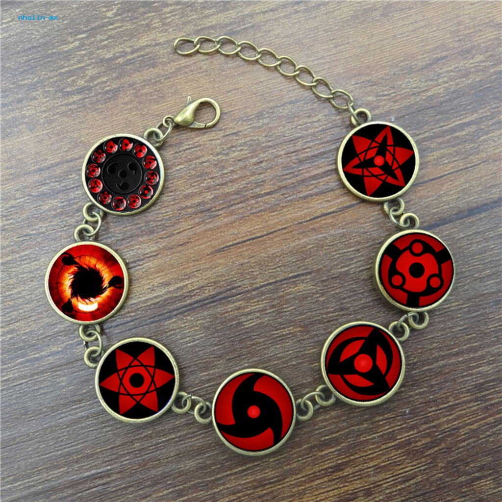 Gelang Rantai Desain Kartun Anime Naruto Sharingan Eye Untuk Pria Dan Wanita