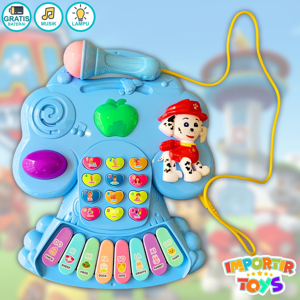 Mainan Musikal Piano Keyboard Cute Puppy yang Lucu dan Interaktif