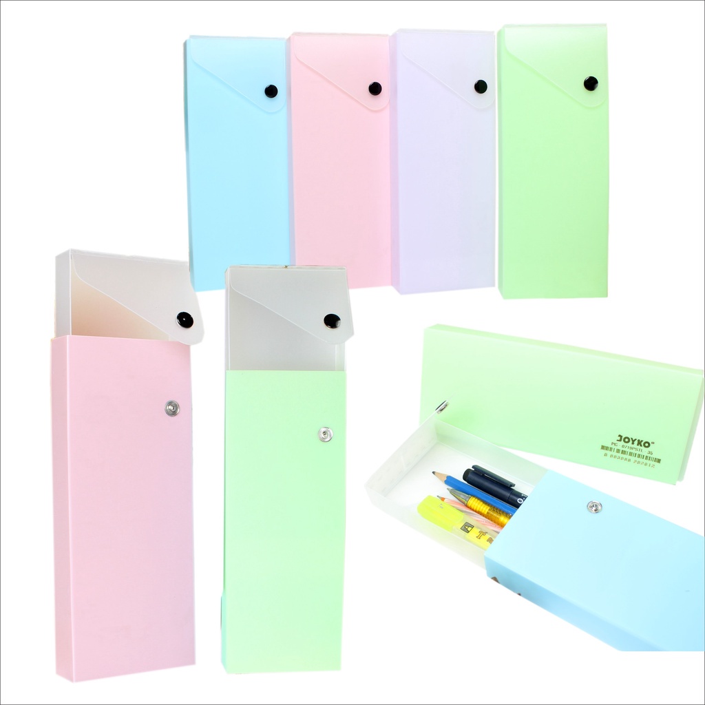 

Pensil Case Kotak Tempat Pensil Joyko PC 0719PSTL 35 Mika Warna Warni Pastel - PBZ