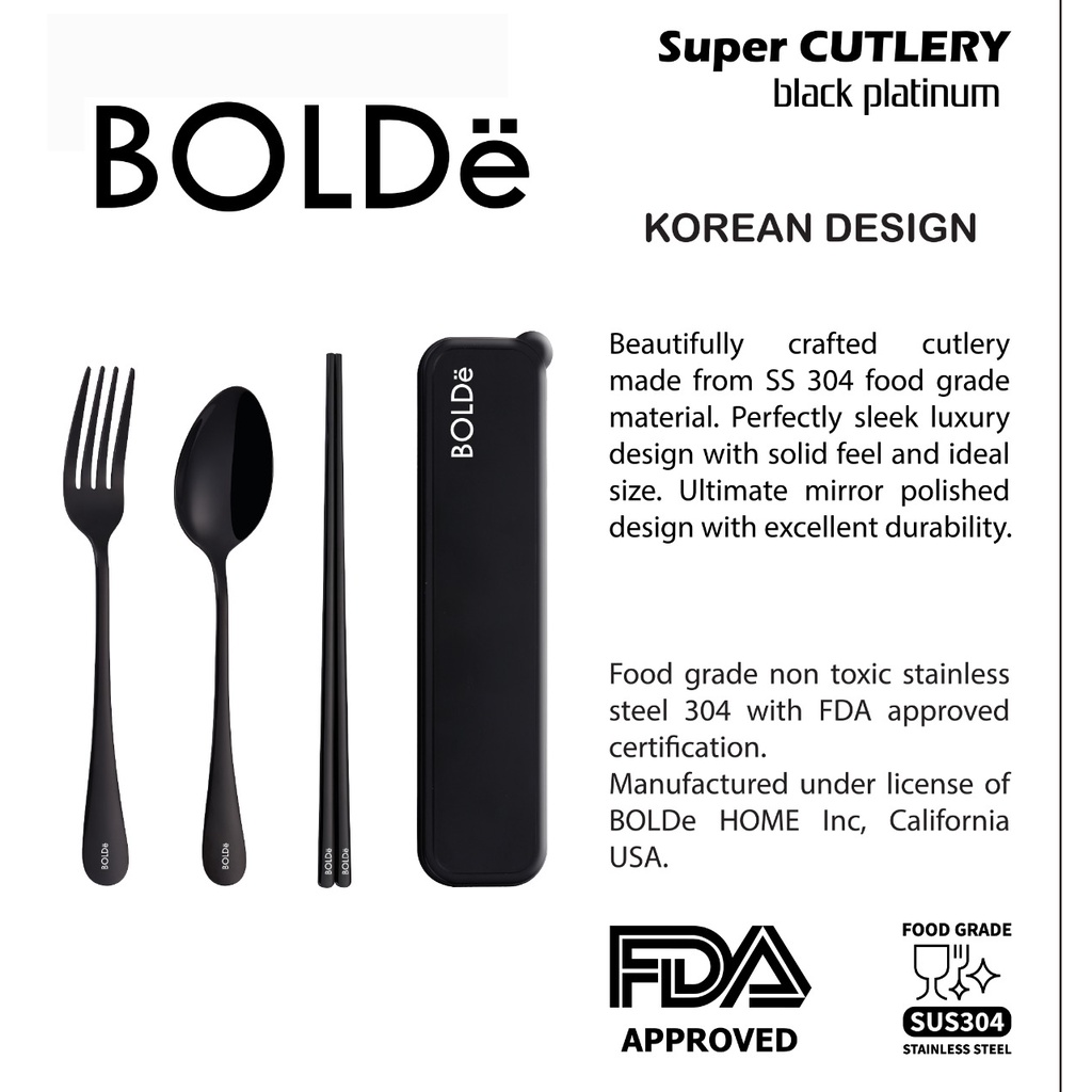 BOLDe Super Cutlery set 4pcs