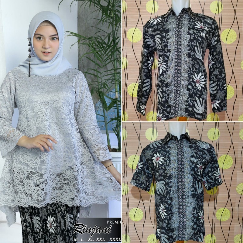 COUPLE KEBAYA RINJANI PREMIUM - OUTFIT COUPLE OOTD PESTA - BAJU COUPLE MODERN OUTFIT KONDANGAN