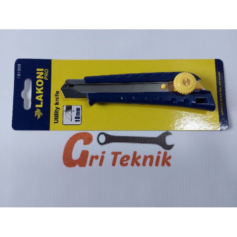 

101009 !!! PISAU CUTTER PUTAR JETJO TOOL LAKONI PRO 18MM 101009 / UTILITY KNIFE