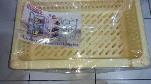 Yoshikawa Rak Besar Dengan Roda Susun 4 45x29x80 Cm R01504lbg