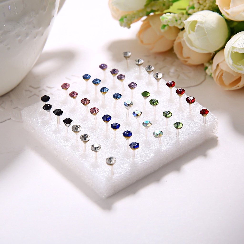 20 Pairs of Mixed Color Simple Combination Ear Stud Earrings Set Accessories Jewellery Fashion New Fashion Korean Cute Jewelry Earring Factory Wholesale