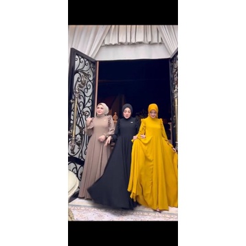 Gamis Polos rempel Bahu