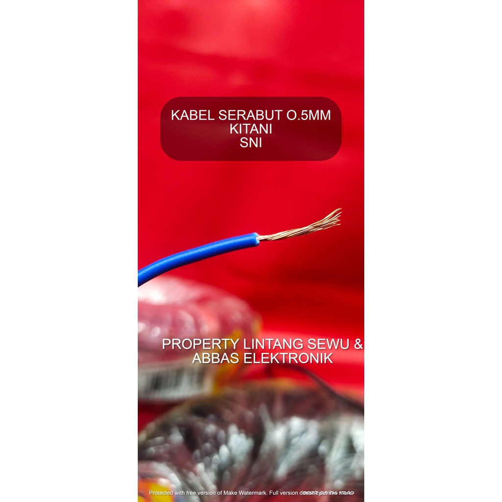 KABEL SERABUT NYAF 0.5MM KITANI KABEL RAMBUT KITANI 0.5MM