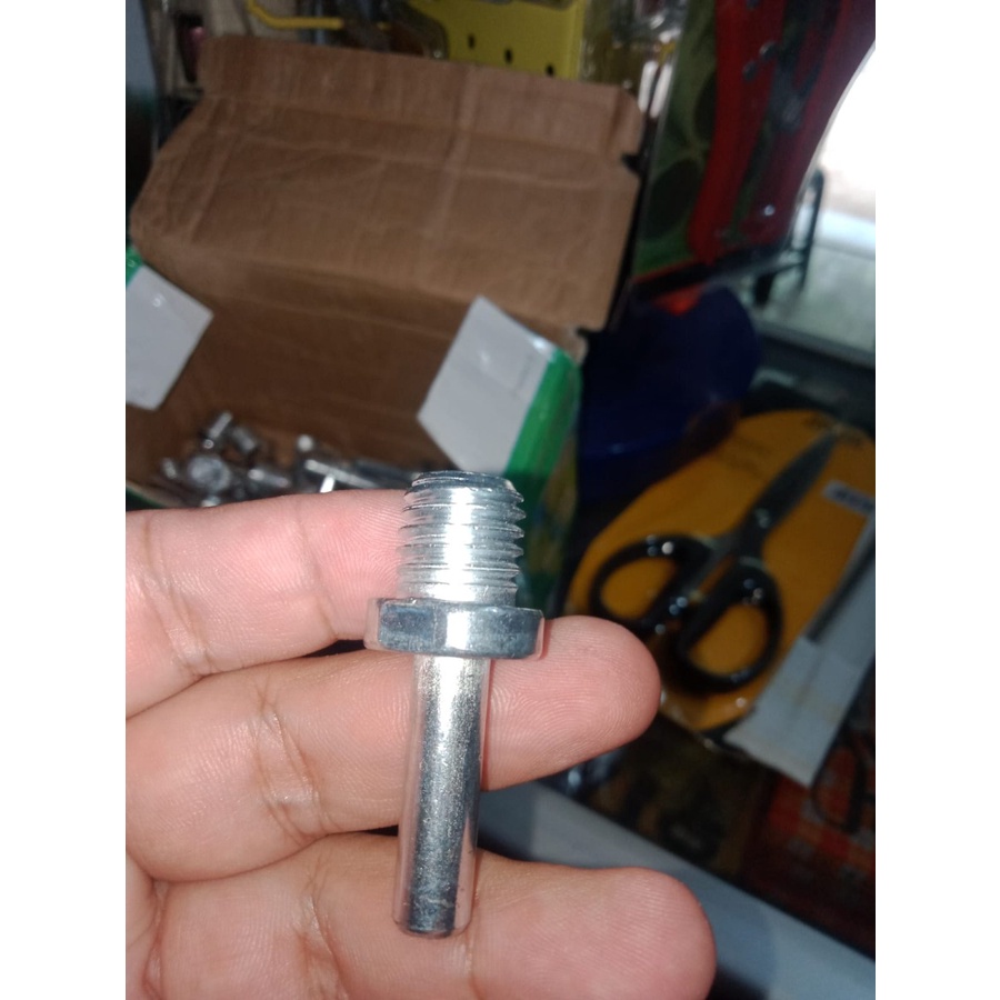 ADAPTER KONEKTOR MESIN BOR DRILL ADAPTOR PAD POLES AMPLAS VELCRO M14