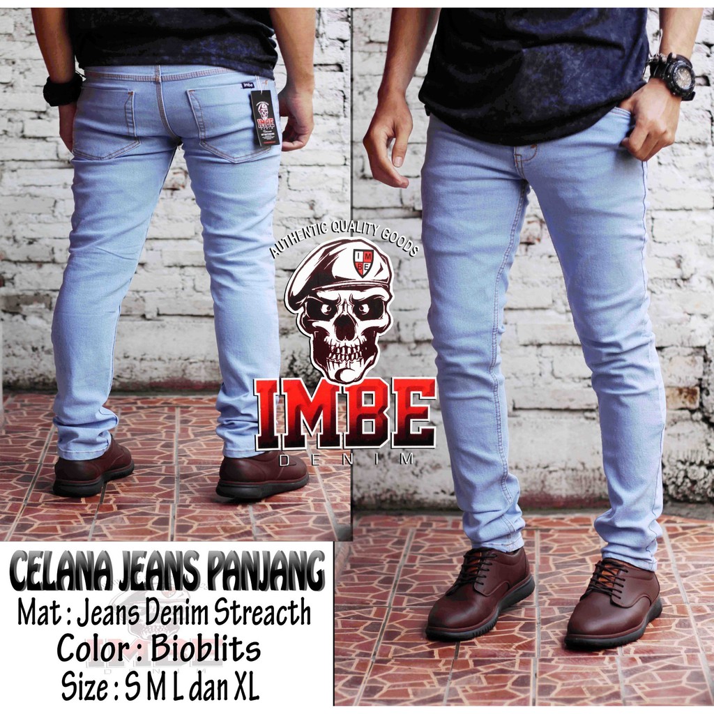 CELANA JEANS PRIA 27 38 Bahan Bagus Ufc Venum Mma Pantai Gym Lari Fitnes Wa Distro