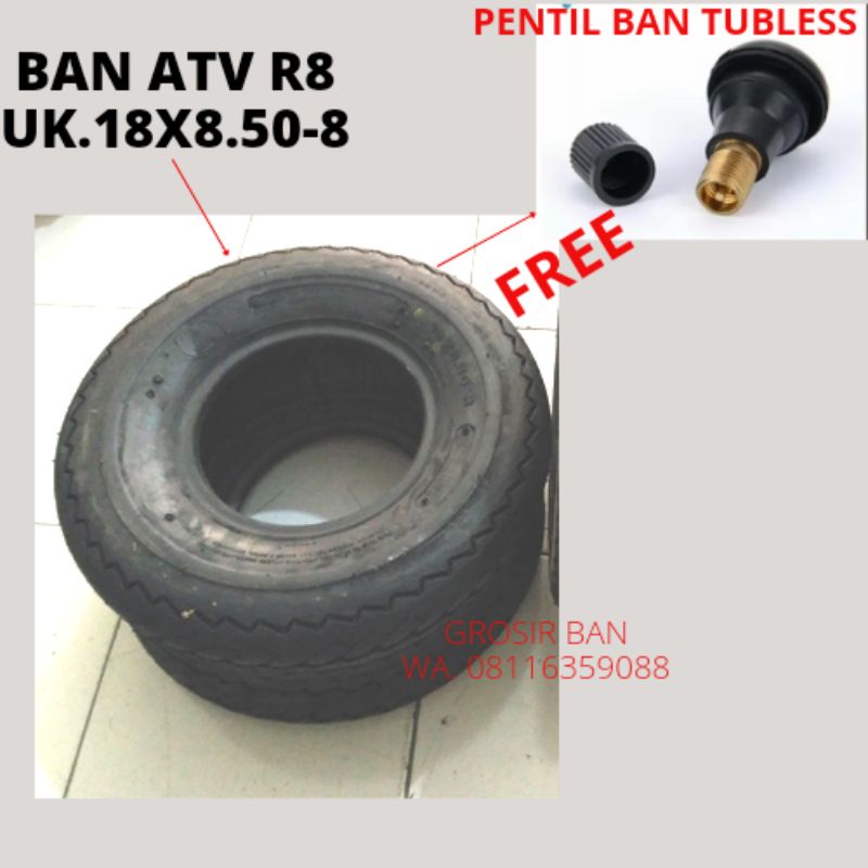 Ban R8 RING 8 UK 18x8,5-8 MOBIL GOLF BUGGY ATV ROVER DELI TIRE 1pcs