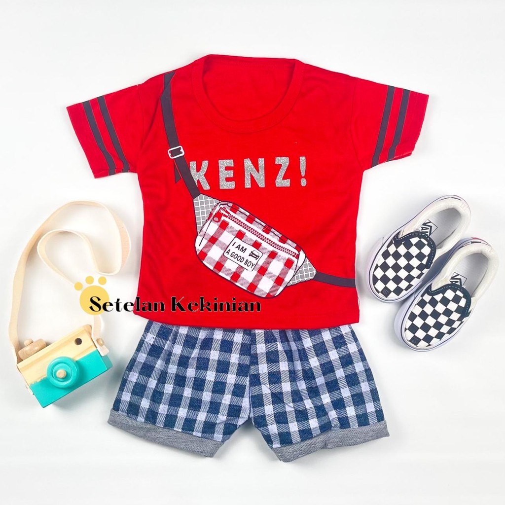 [SK] Setelan Baby Cowok 6-12bulan Baju Bayi Laki Laki Kasual Tas Set Baby Boy 1thn Keren Trendy COD