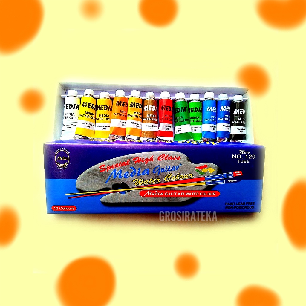 

WATERCOLOR, PEWARNA, PERALATAN MELUKIS, CAT AIR 120 MEDIA