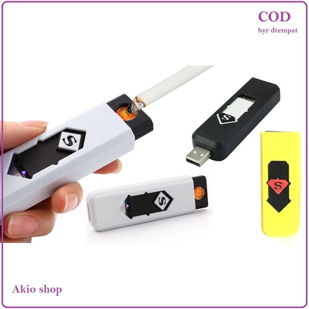 Korek Api Listrik elektronic USB (korek api untuk rokok )