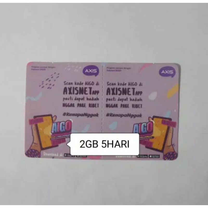 Voucher AXIS 2GB 5Hari