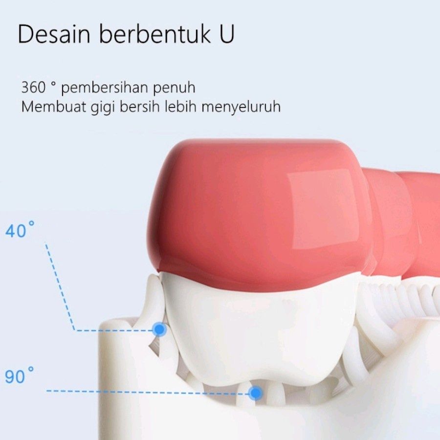 Sikat Gigi Anak Bentuk U Model Silikon Silicon Toothbrush Kid 2-6 Tahun Tooth Brush Teeth Bayi Balita