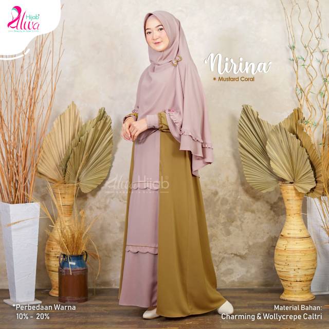 GAMIS NIRINA SET KHIMAR || ALWA HIJAB