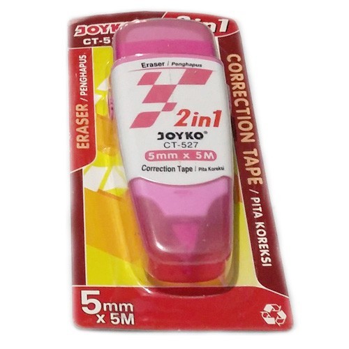 

[READY STOCK] Tip Ex Kertas / Correction Tape Joyko CT-527 ( 2 in 1 ) - pc