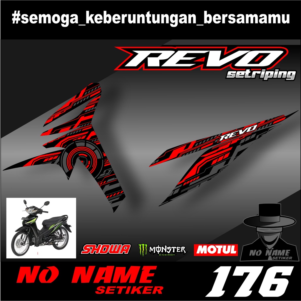 Sticker Striping Revo Fit (176) - Stiker Lis Variasi Skotlet Semifull