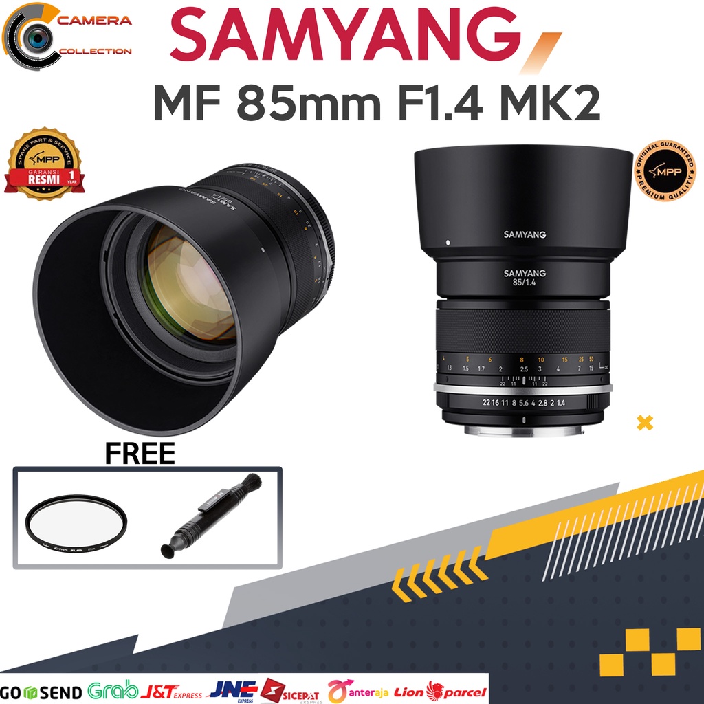 Samyang MF 85mm F1.4 MK2 Canon / Lensa Samyang MF 85mm F1.4 MK2 For Canon