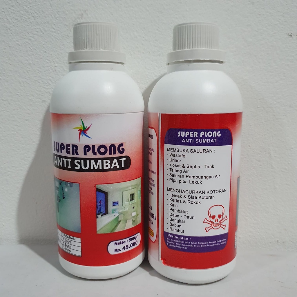 Anti Sumbat Super Plong / anti sumbat closet wastafel Tempat Cucian piring  saluran air isi 500ml