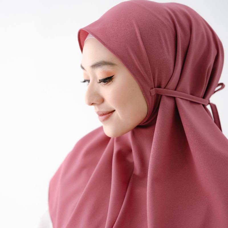 Hijab Instan Maryam Tali Size L Kerudung Bergo Amira Tali Pasar Hija'b